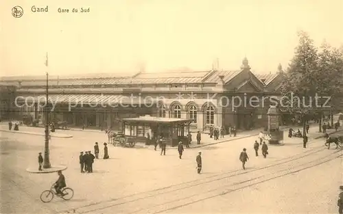 AK / Ansichtskarte Gand_Belgien Gare du Sud Bahnhof Gand Belgien