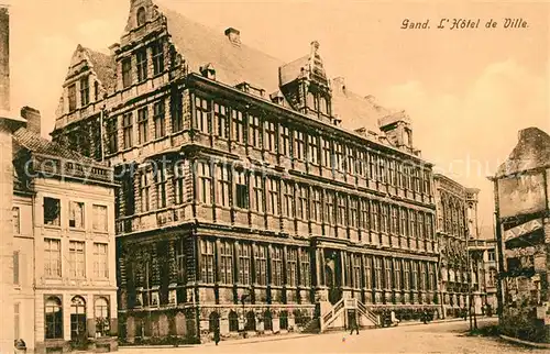 AK / Ansichtskarte Gand_Belgien Hotel de Ville Gand Belgien