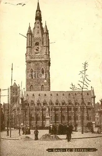 AK / Ansichtskarte Gand_Belgien Le Beffroi Glockenturm Gand Belgien