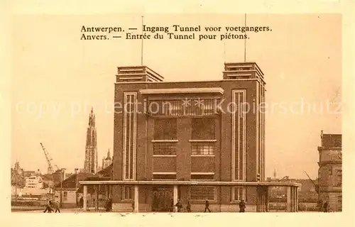 AK / Ansichtskarte Anvers_Antwerpen Entree du Tunnel pour pietons Anvers Antwerpen