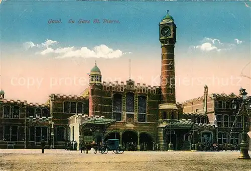 AK / Ansichtskarte Gand_Belgien La Gare Saint Pierre Bahnhof Gand Belgien