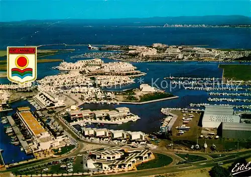 AK / Ansichtskarte Port_Camargue Vue aerienne Les marinas et le port La Grande Motte Port Camargue