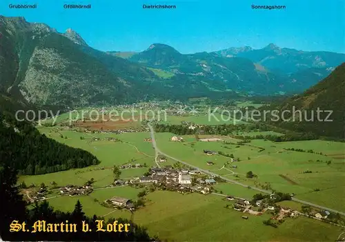 AK / Ansichtskarte St_Martin_Lofer Fliegeraufnahme St_Martin_Lofer