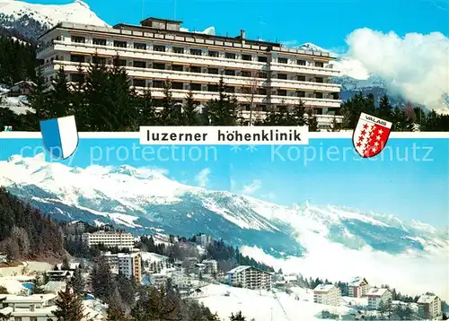 AK / Ansichtskarte Montana_VS Luzerner Hoehenklinik Montana_VS