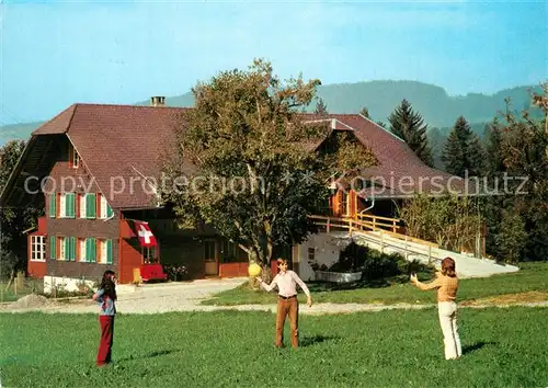 AK / Ansichtskarte Schwarzenegg_Thun Ferienhaus Alpenblick Schwarzenegg Thun