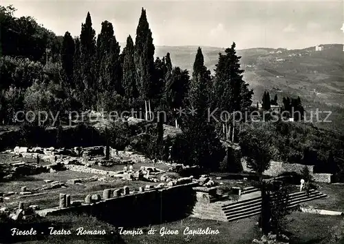 AK / Ansichtskarte Fiesole Teatro Romano Tempio di Giove Capitolino Fiesole