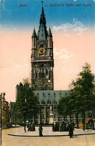 AK / Ansichtskarte Gand_Belgien Le Beffroi et Halle aux draps Gand Belgien