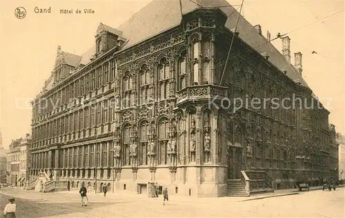 AK / Ansichtskarte Gand_Belgien Hotel de Ville Serie 3 No 25 Gand Belgien