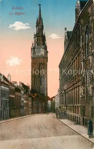 AK / Ansichtskarte Gand_Belgien Le Beffroi Glockenturm Gand Belgien