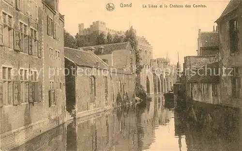 AK / Ansichtskarte Gand_Belgien La Lieve et le Chateau des Comtes Serie 3 No 38 Gand Belgien