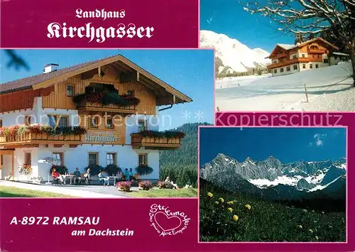 AK / Ansichtskarte Ramsau_Dachstein_Steiermark Landhaus Kirchgasser Ramsau_Dachstein