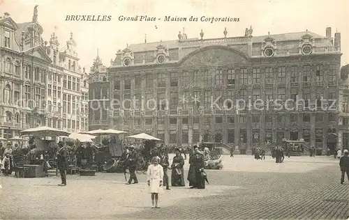 AK / Ansichtskarte Bruxelles_Bruessel Grand Place Maison des Corporations Bruxelles_Bruessel