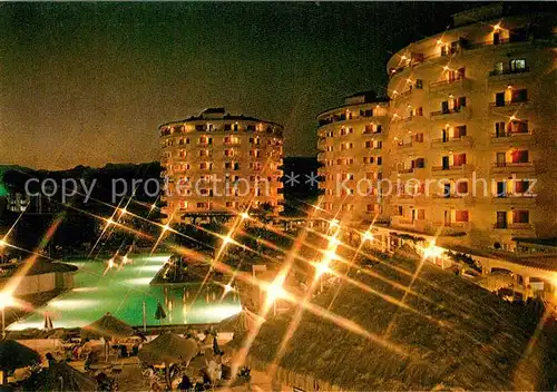 AK / Ansichtskarte Playa_del_Ingles Hotel Waikiki Swimming Pool Nachtaufnahme Playa_del_Ingles