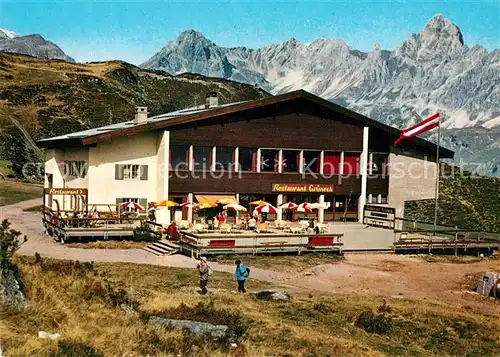 AK / Ansichtskarte Montafon Restaurant Grueneck am Golm Montafon