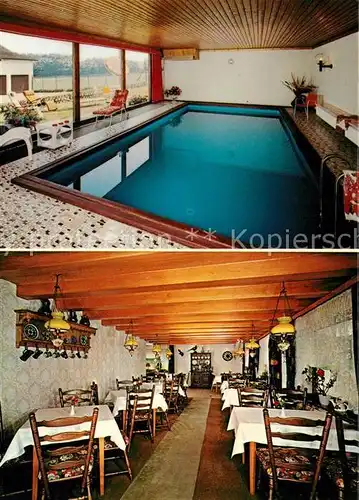 AK / Ansichtskarte Langenfeld_Rheinland Hotel Restaurant Haus Gravenberg Hallenbad Langenfeld_Rheinland