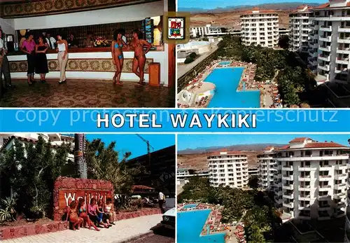 AK / Ansichtskarte Playa_del_Ingles Hotel Waykiki Bar Swimming Pool Playa_del_Ingles