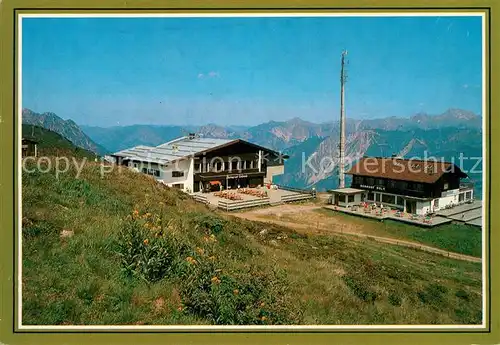 AK / Ansichtskarte Tschagguns_Vorarlberg Bergrestaurant am Golm Montafon Fernsicht Alpenpanorama Tschagguns Vorarlberg