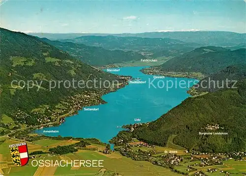 AK / Ansichtskarte Ossiachersee und Umgebung Fliegeraufnahme Ossiachersee