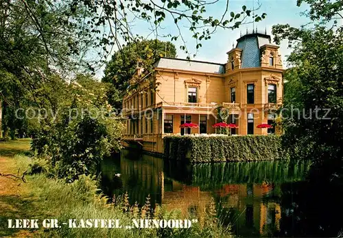 AK / Ansichtskarte Leek_Groningen Kasteel Nienoord Schloss Restaurant Leek Groningen