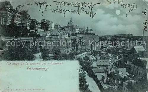 AK / Ansichtskarte Luxembourg_Luxemburg Vue prise de la caseren des volontaires Luxembourg Luxemburg