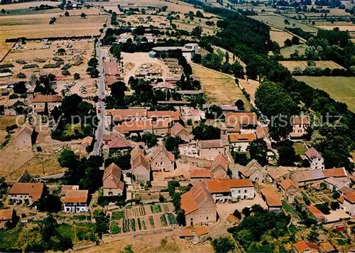 AK / Ansichtskarte Taize_Saone et Loire Village avec eglise romane Vue aerienne Taize Saone et Loire