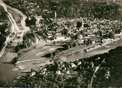 AK / Ansichtskarte Hann._Muenden Fliegeraufnahme Hann. Muenden