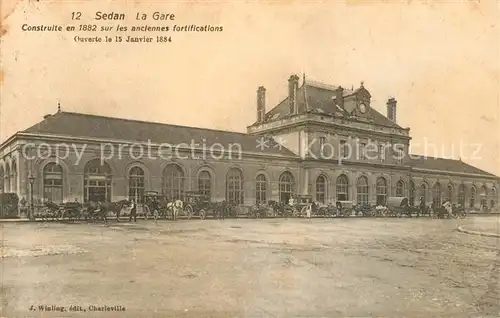 AK / Ansichtskarte Sedan_Ardennes La Gare Sedan Ardennes