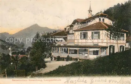 AK / Ansichtskarte Langenbruck_BL Sanatorium Erzenberg Langenbruck BL