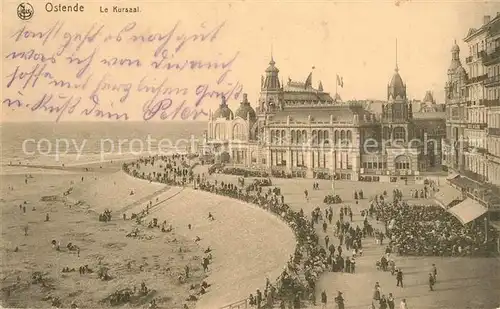 AK / Ansichtskarte Ostende_Oostende Le Kursaal et la plage 