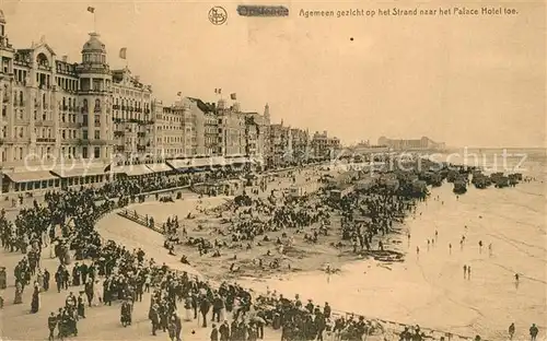 AK / Ansichtskarte Ostende_Oostende Panorama Strand Palace Hotel 