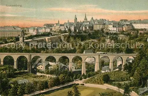 AK / Ansichtskarte Luxembourg_Luxemburg mit Viadukt Luxembourg Luxemburg