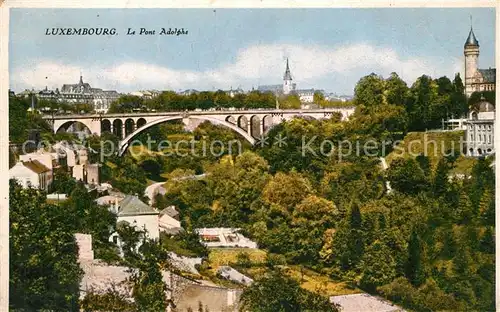 AK / Ansichtskarte Luxembourg_Luxemburg Pont Adolphe Luxembourg Luxemburg