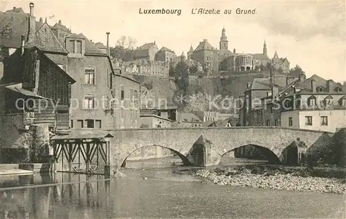 AK / Ansichtskarte Luxembourg_Luxemburg L`Alzette au Grund Luxembourg Luxemburg