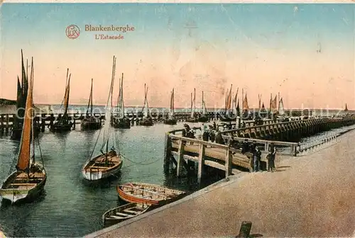 AK / Ansichtskarte Blankenberghe Estacade Port Bateaux Blankenberghe