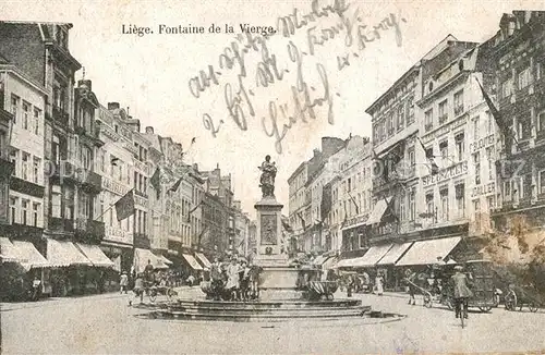 AK / Ansichtskarte Liege_Luettich Fontaine de la Vierge Liege Luettich