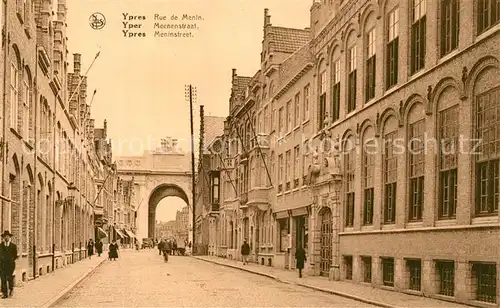 AK / Ansichtskarte Ypres_Ypern_West_Vlaanderen Rue de Menin Ypres_Ypern