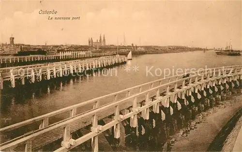 AK / Ansichtskarte Ostende_Oostende Le nouveau port 