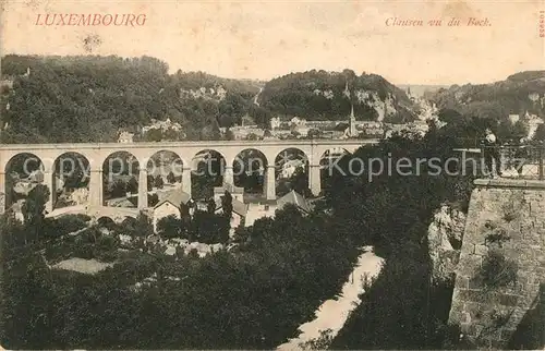 AK / Ansichtskarte Luxembourg_Luxemburg Clausen vu du Bock Luxembourg Luxemburg