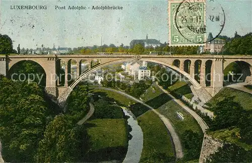 AK / Ansichtskarte Luxembourg_Luxemburg Pont Adolphe  Luxembourg Luxemburg