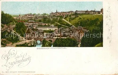 AK / Ansichtskarte Luxembourg_Luxemburg Siegenhof Pfaffenthal Luxembourg Luxemburg