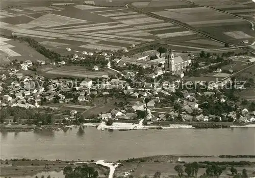 AK / Ansichtskarte Niederalteich_Donau Fliegeraufnahme Niederalteich Donau