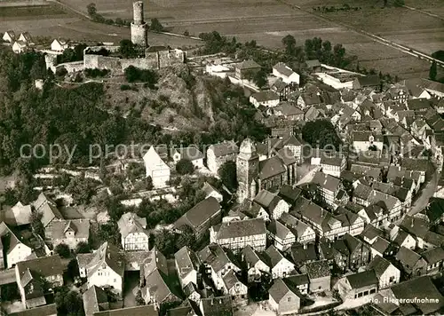 AK / Ansichtskarte Felsberg_Hessen Fliegeraufnahme Felsberg Hessen