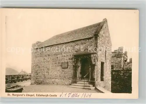 AK / Ansichtskarte Edinburgh Margartet Chapel Edinburgh