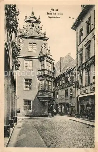 AK / Ansichtskarte Mainz_Rhein Erker am alten Gymnasium Mainz Rhein