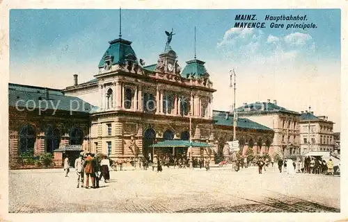 AK / Ansichtskarte Mainz_Rhein Hauptbahnhof Mainz Rhein