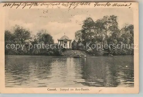 AK / Ansichtskarte Cassel_Kassel Tempel im Aue Bassin Cassel Kassel