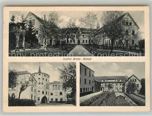 AK / Ansichtskarte Brakel_Westfalen Institut Brede Handelsshule Oberlyzeum Haushaltungsschule Brakel_Westfalen