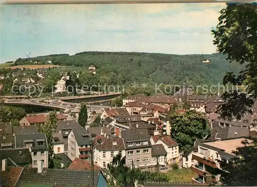 AK / Ansichtskarte Werden_Ruhr mit Ruhrbruecke und Platte Werden Ruhr