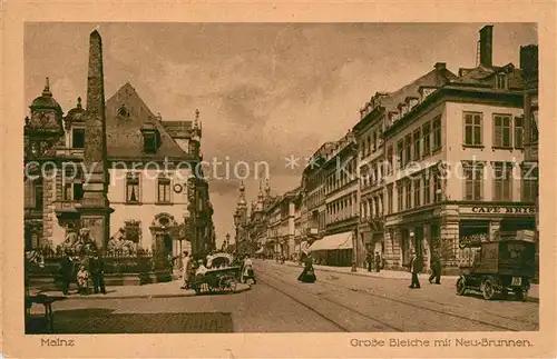 AK / Ansichtskarte Mainz_Rhein Grosse Bleiche mit Neubrunnen Mainz Rhein