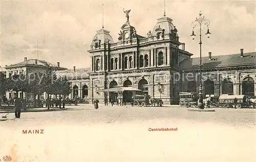 AK / Ansichtskarte Mainz_Rhein Zentralbahnhof Mainz Rhein